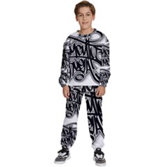 Hip Hop Music Drawing Art Graffiti Kids  Sweatshirt Set by Sarkoni