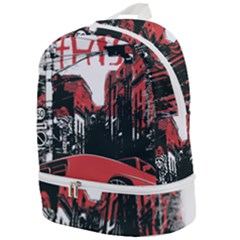 Cars City Fear This Poster Zip Bottom Backpack by Sarkoni