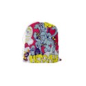 Fresh Urban Cartoon Monster Illustration Cartoon Character Text Drawstring Pouch (Small) View2