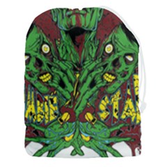 Zombie Star Monster Green Monster Drawstring Pouch (3xl) by Sarkoni