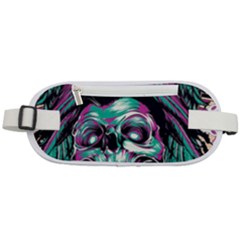 Anarchy Skull And Birds Rounded Waist Pouch by Sarkoni