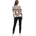 Harvest Of Fear Logo Illustration Skull Pistol Women s Long Sleeve Rash Guard View2