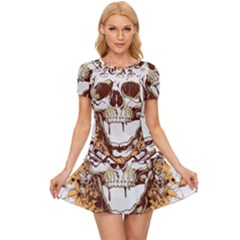 Harvest Of Fear Logo Illustration Skull Pistol Women s Sports Wear Set