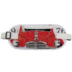 Perfect American Vintage Classic Car Signage Retro Style Rounded Waist Pouch by Sarkoni
