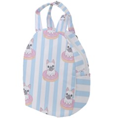 French Bulldog Dog Seamless Pattern Travel Backpack by Bedest