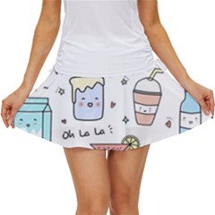 Drinks Cocktails Doodles Coffee Women s Skort by Apen