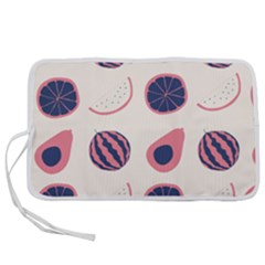 Fruits Halves Pattern Design Pen Storage Case (l) by Apen