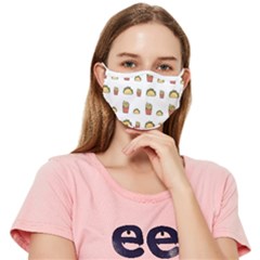 Fries Taco Pattern Fast Food Fitted Cloth Face Mask (adult) by Apen