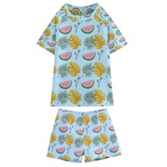 Summer Pattern Texture Vibes Kids  Swim T-shirt And Shorts Set by Apen