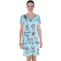 June Doodle Tropical Beach Sand Short Sleeve Nightdress View1