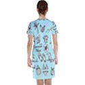 June Doodle Tropical Beach Sand Short Sleeve Nightdress View2