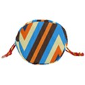Pattern Triangle Design Repeat Drawstring Bucket Bag View3