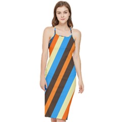 Pattern Triangle Design Repeat Bodycon Cross Back Summer Dress by Ravend