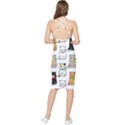 Cat Kitten Seamless Pattern Bodycon Cross Back Summer Dress View2