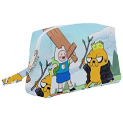 Adventure Time Finn And Jake Cartoon Network Parody Wristlet Pouch Bag (large) by Sarkoni