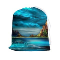 Artistic Fantasy Psychedelic Drawstring Pouch (2xl) by Sarkoni