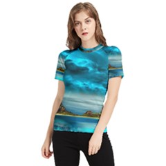 Artistic Fantasy Psychedelic Women s Short Sleeve Rash Guard by Sarkoni