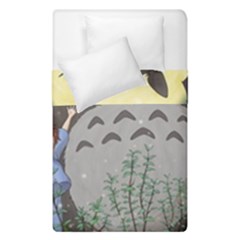 Illustration Anime Cartoon My Neighbor Totoro Duvet Cover Double Side (single Size) by Sarkoni
