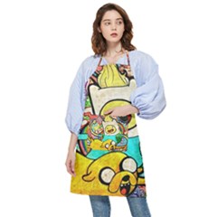 Painting Illustration Adventure Time Psychedelic Art Pocket Apron by Sarkoni
