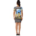 My Neighbor Totoro Fitted Knot Split End Bodycon Dress View4