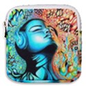 Color Detail Dream Fantasy Neon Psychedelic Teaser Mini Square Pouch View1