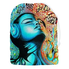 Color Detail Dream Fantasy Neon Psychedelic Teaser Drawstring Pouch (3xl) by Sarkoni