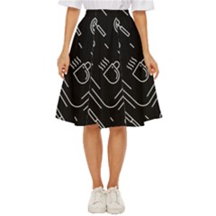 Coffee Background Classic Short Skirt by Bedest
