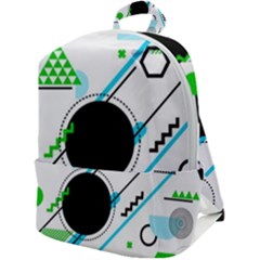 Geometric Shapes Background Zip Up Backpack by Bedest
