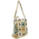 Egyptian Flat Style Icons Crossbody Backpack View2