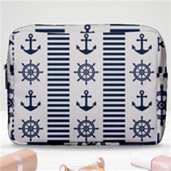 Nautical Seamless Pattern Vector Illustration Make Up Pouch (large) by Bedest