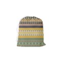Seamless Pattern Egyptian Ornament With Lotus Flower Drawstring Pouch (Small) View2