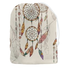 Coloured Dreamcatcher Background Drawstring Pouch (3xl) by Hannah976