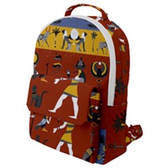 Ancient Egyptian Religion Seamless Pattern Flap Pocket Backpack (small) by Hannah976