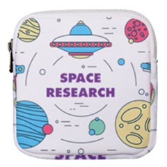 Unidentified Flying Object Ufo Space Outer Mini Square Pouch by Sarkoni