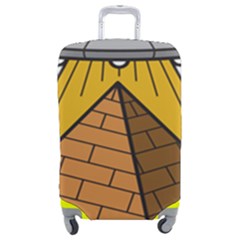 Unidentified Flying Object Ufo Under The Pyramid Luggage Cover (medium) by Sarkoni