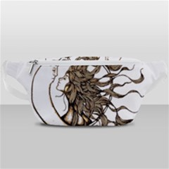 Psychedelic Art Drawing Sun And Moon Head Fictional Character Waist Bag  by Sarkoni