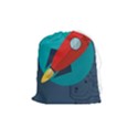 Rocket With Science Related Icons Image Drawstring Pouch (Medium) View1
