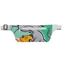Mouse Cheese Tail Rat Mice Hole Active Waist Bag by Sarkoni