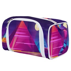 Egyptian Pyramids Night Landscape Cartoon Toiletries Pouch by Ndabl3x