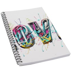 Graffiti Love 5 5  X 8 5  Notebook by essentialimage