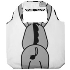 Donkey Ass Funny Nice Cute Floppy Foldable Grocery Recycle Bag by Sarkoni