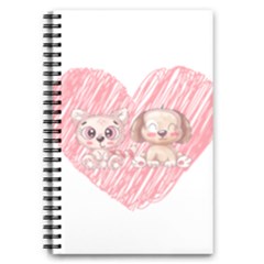 Paw Dog Pet Puppy Canine Cute 5 5  X 8 5  Notebook by Sarkoni