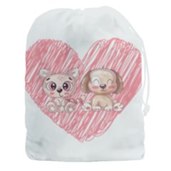 Cat Kitten Feline Pet Animal Cute Drawstring Pouch (3xl) by Sarkoni