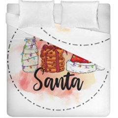 Santa Cookies Christmas Duvet Cover Double Side (king Size) by Sarkoni
