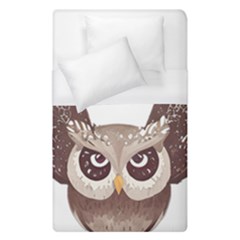 Owl Bird Feathers Duvet Cover (single Size) by Sarkoni