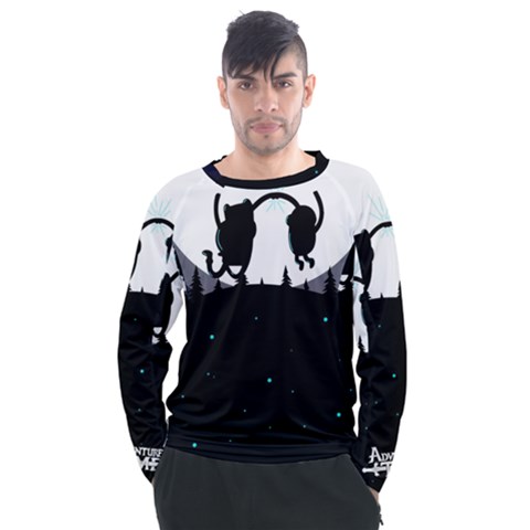 Cartoon  Adventure Time Men s Long Sleeve Raglan T-shirt by Bedest