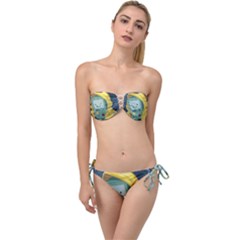 Cartoon Bmo Adventure Time Twist Bandeau Bikini Set by Bedest