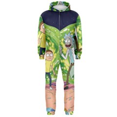 Rick And Morty Adventure Time Cartoon Hooded Jumpsuit (men) by Bedest