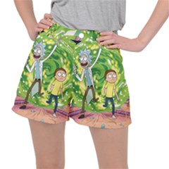 Rick And Morty Adventure Time Cartoon Women s Ripstop Shorts by Bedest