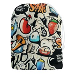 Art Book Gang Crazy Graffiti Supreme Work Drawstring Pouch (3xl) by Bedest